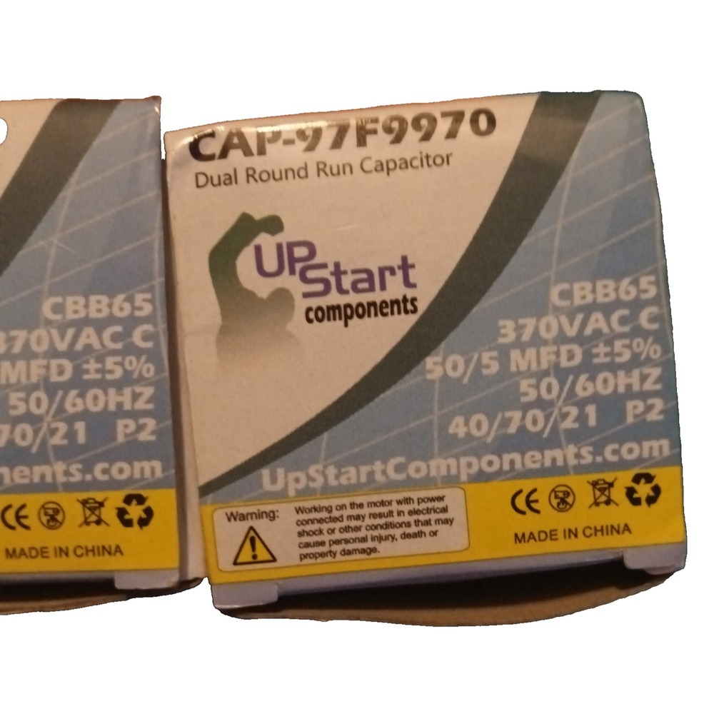 [2x] Upstart components part number CAP -97F938 dual run capacitor CBB65 440VacC